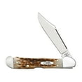 thumbnail image 1 of Case Folding Mini CopperLock Pocket Knife Amber Bone, 1 of 4