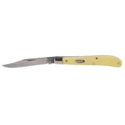 Case XX Slimline Trapper Clip Blade Smooth Yellow Synthetic Handle - 00031