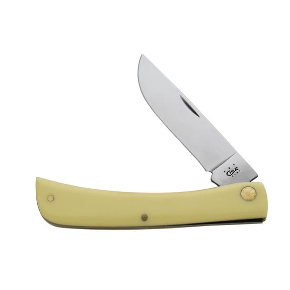 Case XX Knives Yellow Delrin Sodbuster Carbon Steel Pocket Knife