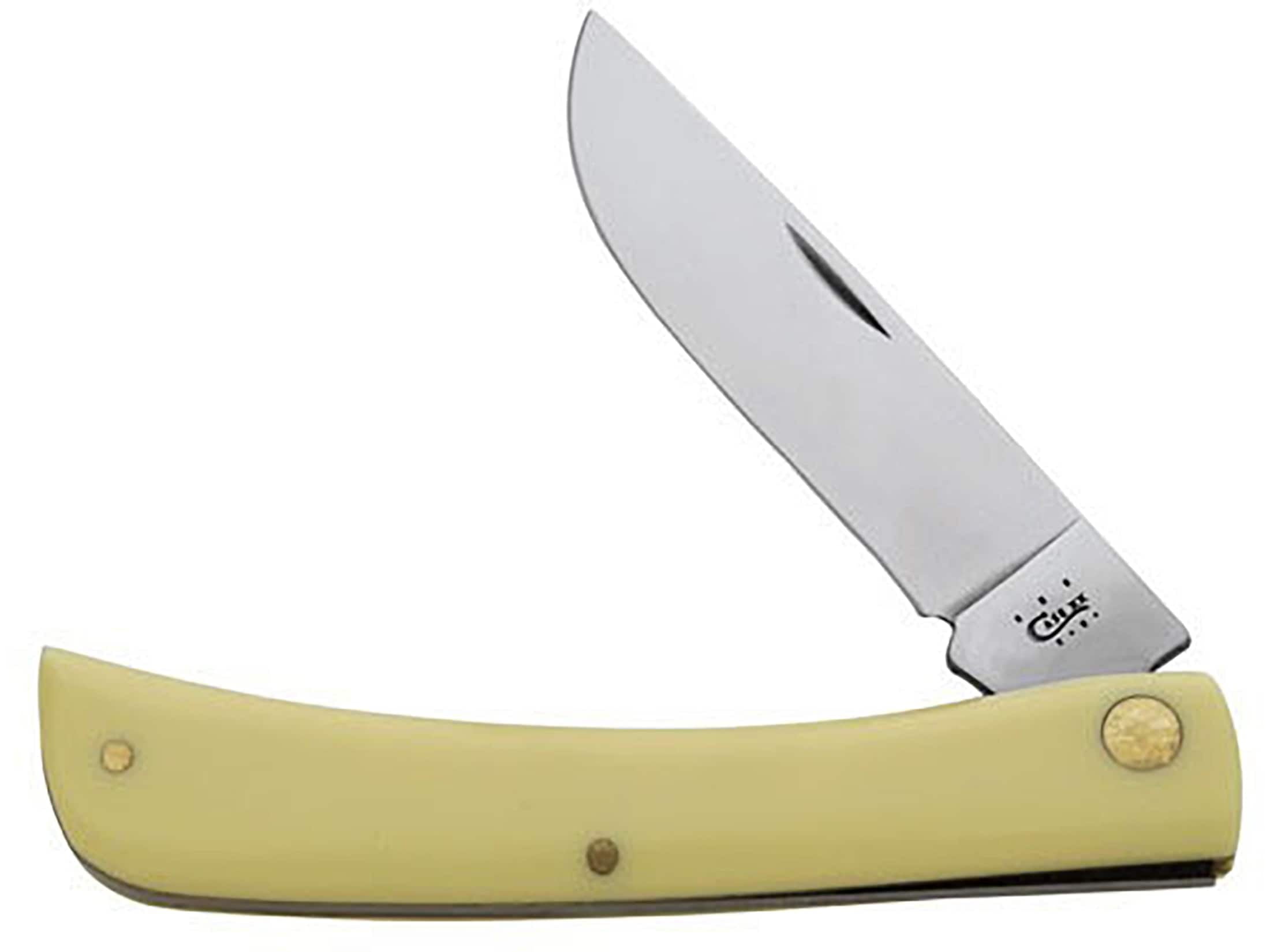 Case XX Knives Yellow Delrin Sodbuster Carbon Steel Pocket Knife