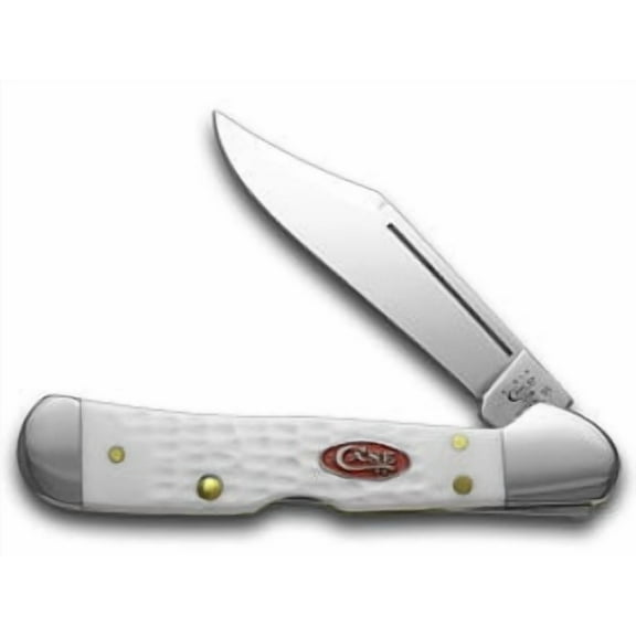 Case XX Knives Jigged White Delrin Mini Copperlock Pocket Knife
