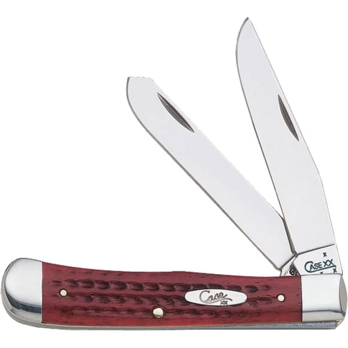 Case XX Knives Jigged Old Red Bone Pocket Worn Trapper Stainless Pocket Knife 00783