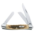 thumbnail image 1 of Case XX WR Pocket Knife Medium Stockman, Amber Bone Handle, Stainless Steel Blades, Length Closed: 3 5/8 Inches, 1 of 1