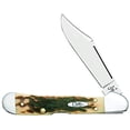 thumbnail image 1 of Case XX WR Pocket Knife Mini Copperlock Amber Bone W/Shield Item #133 (61749L SS) 3 5/8 inches Closed, 1 of 5