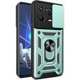 thumbnail image 1 of Case for Xiaomi 13 Pro (Not 13) with Slide Camera Cover, Military Grade Drop Protective Phone Cover Case with Ring Kickstand for Xiaomi 13 Pro SJ Green, 1 of 10