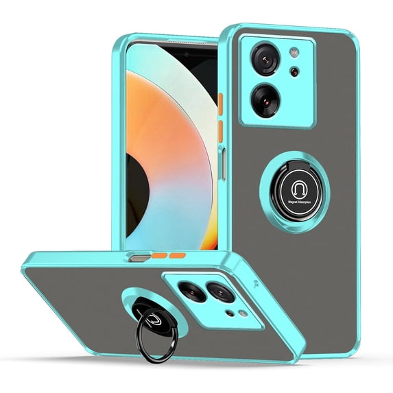 Case for Xiaomi 13T Pro Case with Stand, Compatible with Magnetic Car Phone Mount, Ultra Slim Xiaomi 13T Pro Phone Case for Women Men Shockproof Protective Cases Cover (Blue)