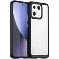 thumbnail image 1 of Case for Xiaomi Mi 13 Phone Case Slim Dropproof [Defend from Drop/Scratch/Slip/Fingerprint] Clear Acrylic Hard Back Soft TPU Bumper Hybrid Phone Cover for Xiaomi Mi 13-Black, 1 of 8