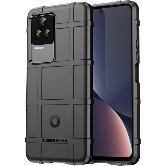 Case for Xiaomi Poco F4/Redmi K40S, Heavy Duty Shockproof Military Grade Drop Tested Phone Case Super Sturdy Bumper Rugged Cover for Xiaomi Poco F4 HD Black