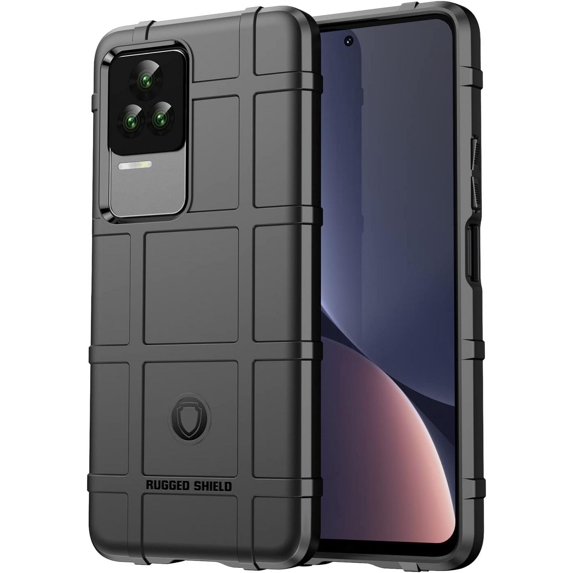 Case for Xiaomi Redmi K50, Heavy Duty Shockproof Military Grade Drop Tested Phone Case Super Sturdy Bumper Rugged Cover for Xiaomi Redmi K50 Pro HD Black