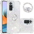 thumbnail image 1 of Case for Xiaomi Redmi Note 10 Pro/Note 10 Pro Max with Creativity Clear Quicksand Glitter Flowing Floating Soft w/Stand Bling Diamond Sparkle Phone Cover for Redmi Note 10 Pro  Colorful, 1 of 14