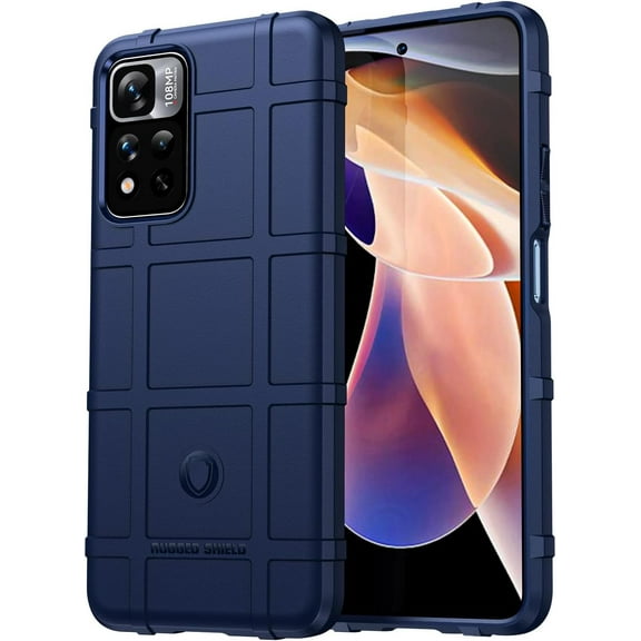 Case for Xiaomi Redmi Note 11 Pro, Heavy Duty Shockproof Military Grade Drop Tested Case for Xiaomi Redmi Note 11 Pro+,Super Sturdy Bumper Rugged Cover for Mi Redmi Note 11 Pro/Pro+ HD Blue