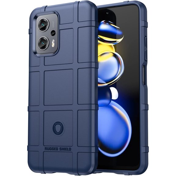Case for Xiaomi Redmi Note 11T Pro+, Heavy Duty Shockproof Military Grade Drop Tested Field Phone Case Bumper Rugged Cover for Xiaomi Redmi Note 11T Pro/11T Pro+ Blue