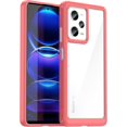 thumbnail image 1 of Case for Xiaomi Redmi Note 12 Pro Plus Phone Case Slim Dropproof [Defend from Drop/Scratch/Slip/Fingerprint] Clear Acrylic Hard Back Soft TPU Bumper Hybrid Phone Cover for Redmi Note 12 Pro+-Red, 1 of 16