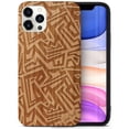 thumbnail image 1 of Case Yard Wooden Case Outside Soft TPU Silicone, Slim Fit Shockproof Wood Protective Phone Cover for Girls Boys Men and Women, Supports Wireless Charging African Pattern Design case for iPhone-11-Pro, 1 of 7