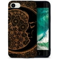 thumbnail image 1 of Case Yard Wooden Case for iPhone-SE Soft TPU Silicone cover Slim Fit Shockproof Wood Protective Phone Cover for Girls Boys Men and Women Supports Wireless Charging Moon Mandala Design, 1 of 7