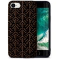thumbnail image 1 of Case Yard Wooden Case for iPhone-SE Soft TPU Silicone cover Slim Fit Shockproof Wood Protective Phone Cover for Girls Boys Men and Women Supports Wireless Charging Arrow Pattern Design, 1 of 7