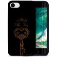 thumbnail image 1 of Case Yard Wooden Case for iPhone-SE Soft TPU Silicone cover Slim Fit Shockproof Wood Protective Phone Cover for Girls Boys Men and Women Supports Wireless Charging Hold The Key Design, 1 of 7