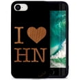thumbnail image 1 of Case Yard Wooden Case for iPhone-SE Soft TPU Silicone cover Slim Fit Shockproof Wood Protective Phone Cover for Girls Boys Men and Women Supports Wireless Charging I Love Honolulu Design, 1 of 7