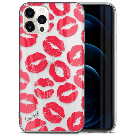 Case Yard iPhone-11-Pro Case Clear Soft & Flexible TPU Ultra Low Profile Slim Fit Thin Shockproof Transparent Bumper Protective Cover Drop Protective Cell Phone Cases (Kisses)