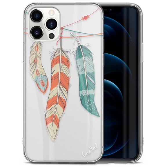 Case Yard iPhone-11-Pro Case Clear Soft & Flexible TPU Ultra Low Profile Slim Fit Thin Shockproof Transparent Bumper Protective Cover Drop Protective Cell Phone Cases (Feather)