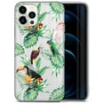thumbnail image 1 of Case Yard iPhone-11-Pro Case Clear Soft & Flexible TPU Ultra Low Profile Slim Fit Thin Shockproof Transparent Bumper Protective Cover Drop Protective Cell Phone Cases (Tropical Birds), 1 of 8