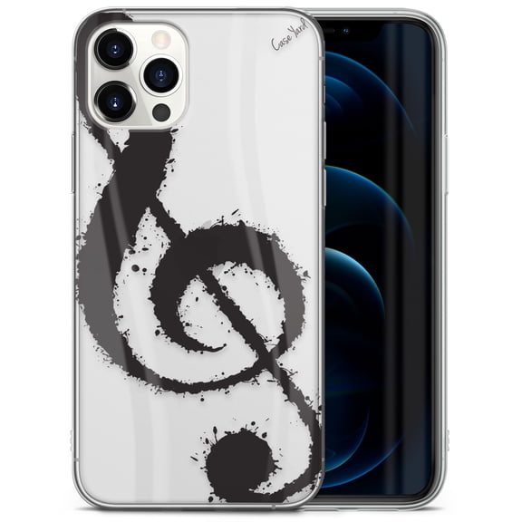 Case Yard iPhone-11-Pro Case Clear Soft & Flexible TPU Ultra Low Profile Slim Fit Thin Shockproof Transparent Bumper Protective Cover Drop Protective Cell Phone Cases (Music Is The Answer)