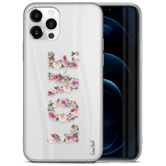 Case Yard iPhone-11-Pro-Max Case Clear Soft & Flexible TPU Ultra Low Profile Slim Fit Thin Shockproof Transparent Bumper Protective Cover Drop Protective Cell Phone Cases (Love Flower)