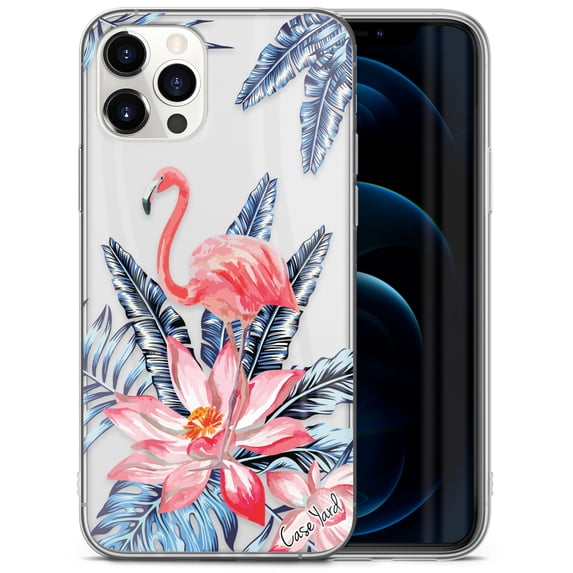 Case Yard iPhone-11-Pro-Max Case Clear Soft & Flexible TPU Ultra Low Profile Slim Fit Thin Shockproof Transparent Bumper Protective Cover Drop Protective Cell Phone Cases (Flamingo)