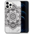 thumbnail image 1 of Case Yard iPhone-11-Pro-Max Case Clear Soft & Flexible TPU Ultra Low Profile Slim Fit Thin Shockproof Transparent Bumper Protective Cover Drop Protective Cell Phone Cases (Flower Mandala), 1 of 8