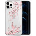 thumbnail image 1 of Case Yard iPhone-12-Pro-Max Case Clear Soft & Flexible TPU Ultra Low Profile Slim Fit Thin Shockproof Transparent Bumper Protective Cover Drop Protective Cell Phone Cases (Sakura Floral), 1 of 8