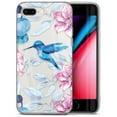 thumbnail image 1 of Case Yard iPhone-8-Plus Case Clear Soft & Flexible TPU Ultra Low Profile Slim Fit Thin Shockproof Transparent Bumper Protective Cover Drop Protective Cell Phone Cases (Summer Hummingbird), 1 of 8