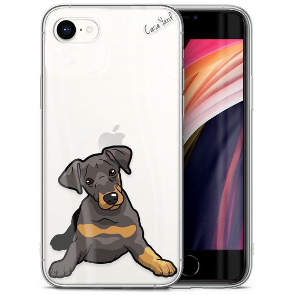 Case Yard iPhone-SE Case Clear Soft & Flexible TPU Ultra Low Profile Slim Fit Thin Shockproof Transparent Bumper Protective Cover Drop Protective Cell Phone Cases (Pincher)