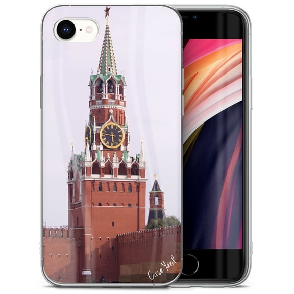 Case Yard iPhone-SE Case Clear Soft & Flexible TPU Ultra Low Profile Slim Fit Thin Shockproof Transparent Bumper Protective Cover Drop Protective Cell Phone Cases (Kremlin)
