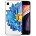 thumbnail image 1 of Case Yard iPhone-SE Case Clear Soft & Flexible TPU Ultra Low Profile Slim Fit Thin Shockproof Transparent Bumper Protective Cover Drop Protective Cell Phone Cases (Blue Flower), 1 of 8