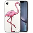 thumbnail image 1 of Case Yard iPhone-XR Case Clear Soft & Flexible TPU Ultra Low Profile Slim Fit Thin Shockproof Transparent Bumper Protective Cover Drop Protective Cell Phone Cases (Classic Flamingo), 1 of 8