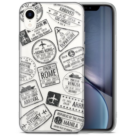 Case Yard iPhone-XR Case Clear Soft & Flexible TPU Ultra Low Profile Slim Fit Thin Shockproof Transparent Bumper Protective Cover Drop Protective Cell Phone Cases (Travel Case)