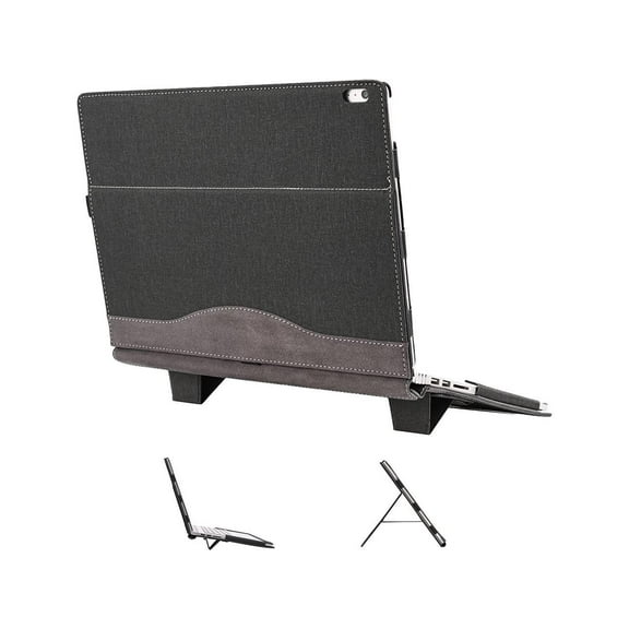 Case for 13.5 inch Microsoft Surface Book 3 / Surface Book 2, PU Leather Detachable Protective Laptop Cover with Foldable Stand / Pencil Holder