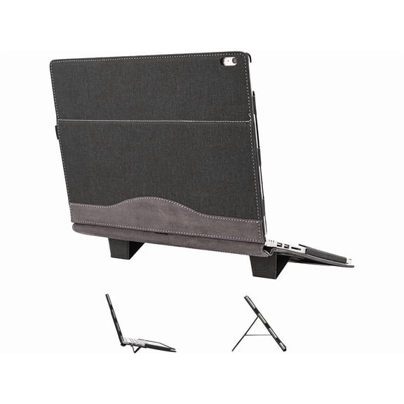 Case for 15 inch Microsoft Surface Book 3 / Surface Book 2, PU Leather Detachable Protective Laptop Cover with Foldable Kickstand / Pencil Holder