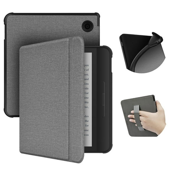 Case for 7" 2024 Libra Color Ereader Fabric Sleeve Cover with Hand Straps/Auto Sleep/Wake with Hand Strap Case