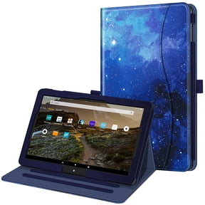 Case for Amazon Fire HD 10/Fire HD 10 Plus 11th Generation 2021 Multi-Angle Stand Cover with Pocket Auto Wake/Sleep, Starry Sky