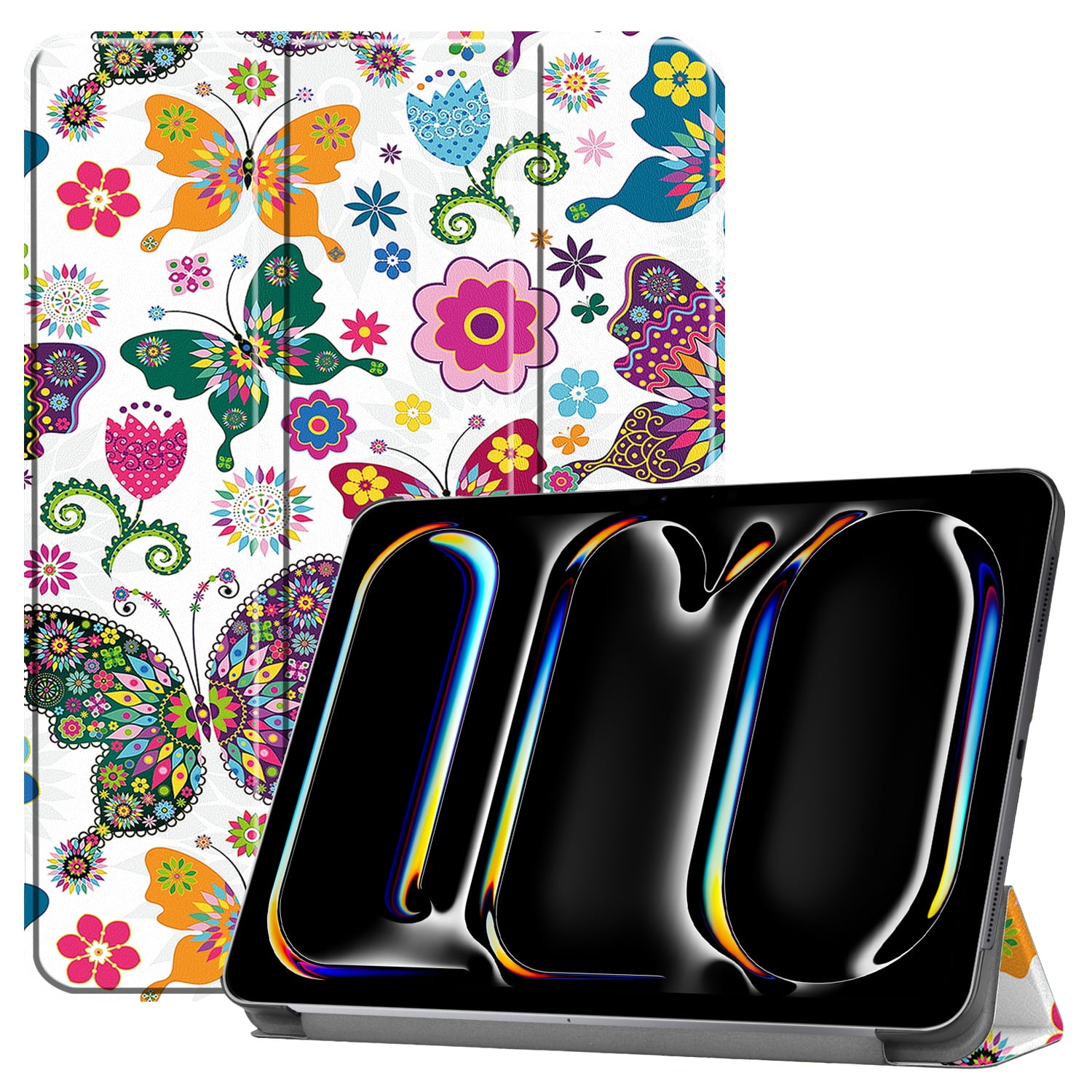 Case for Apple iPad Pro 11 inch 2024 M4 A2837 A3006 PU Leather Trifold