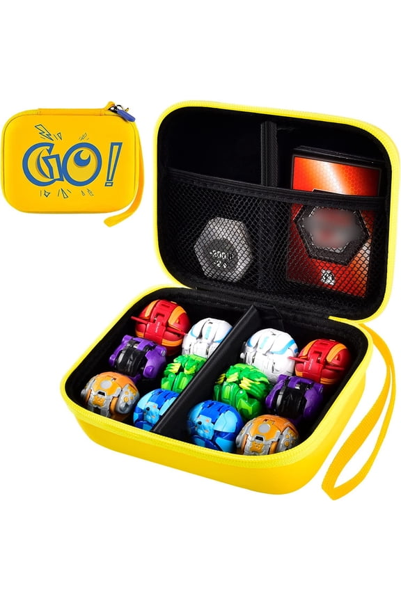 Case for Bakugan for Baku Gear Pack, for Bakucores Cards and Ultra Collectible Action Figures Yellow (Box Only)