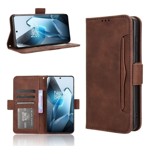 Case for Boost Mobile Celero 5G Plus Leather Wallet Cover Magnetic Closure Adjustable Detachable Card HoldLeather