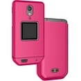 thumbnail image 1 of Case for CAT S22 Flip Phone, Nakedcellphone Slim Hard Shell Protector Cover - Bright Hot Pink, 1 of 7