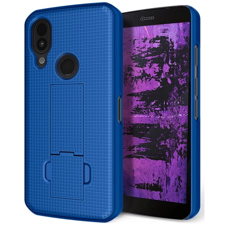 Case for CAT S62 PRO Phone, Nakedcellphone [Cobalt Blue] Slim Hard Shell Protector Cover with Kickstand View Stand