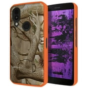 حافظة لهاتف CAT S62 PRO، هاتف محمول عاري [نسيج شبكي] غطاء واقي ذو غلاف صلب نحيف مع حامل رؤية