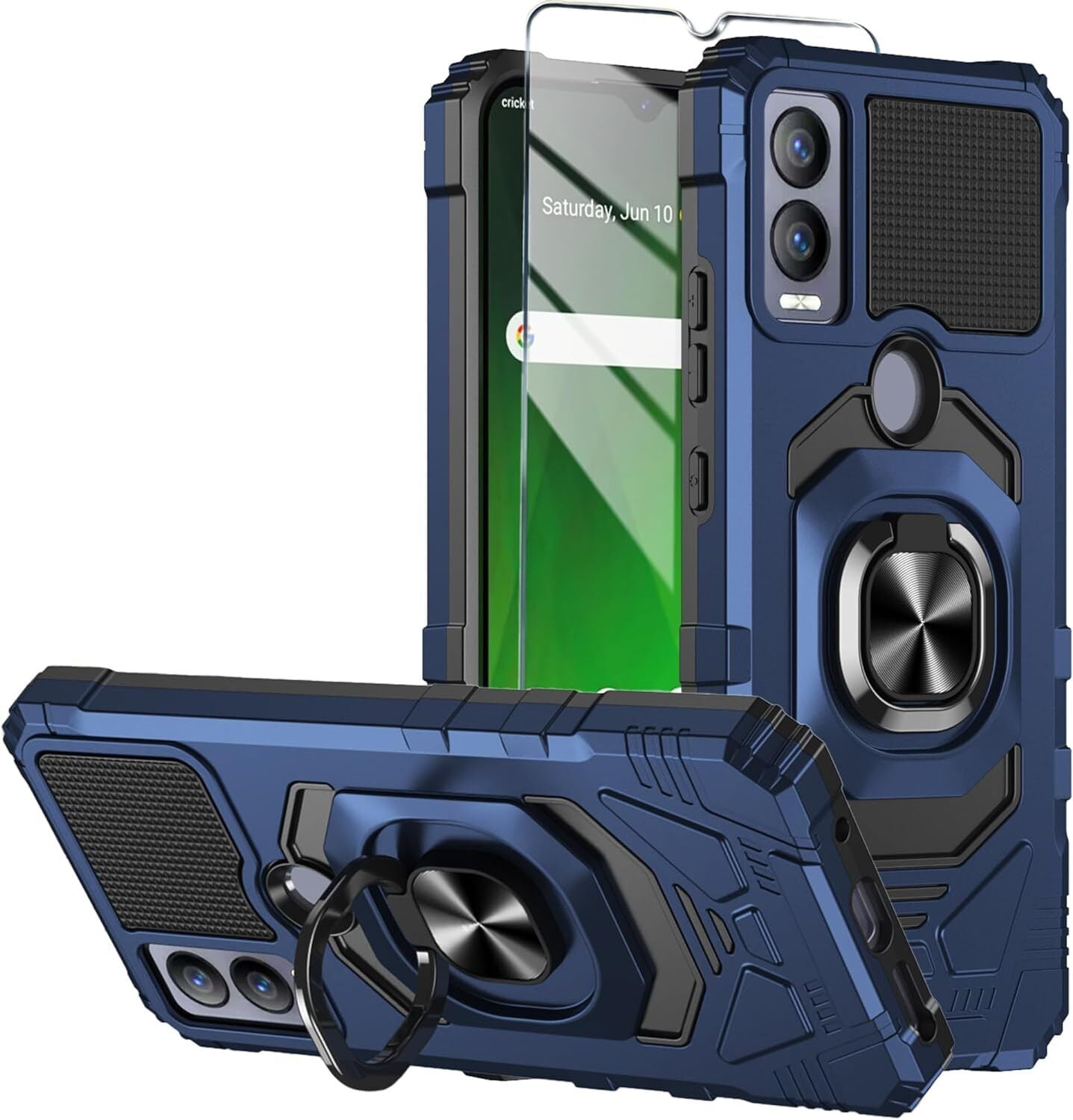 Case for Cricket Magic 5G/ATT Propel 5G Case w/Tempered Glass Screen