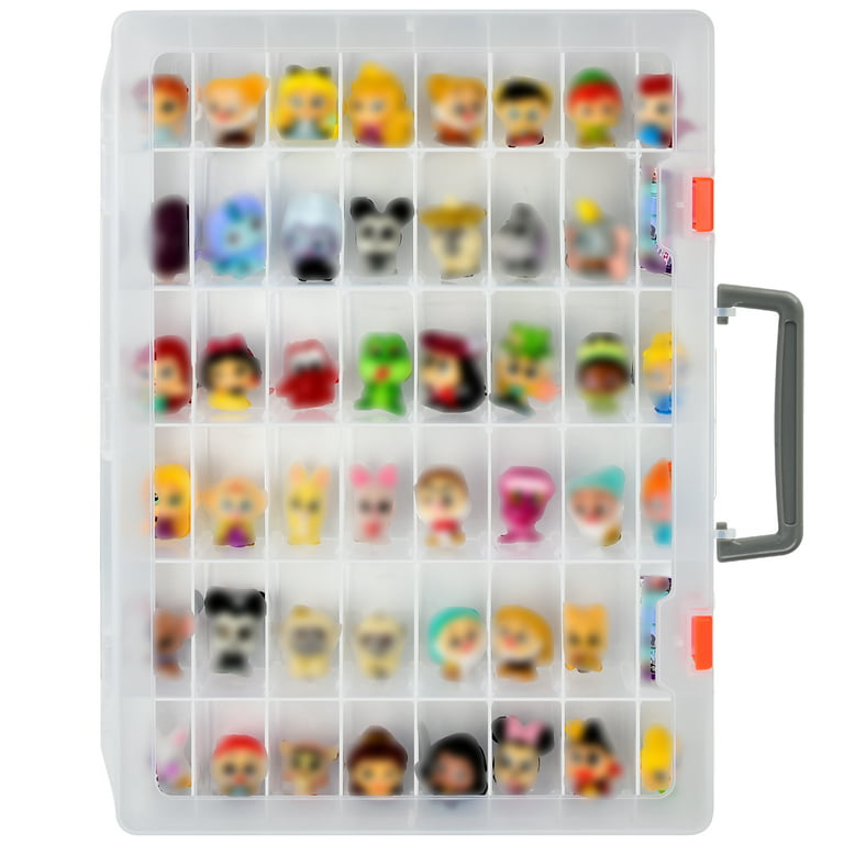  Display Case Compatible with Disney Doorables Collectible Mini  Figures/ for MGA Entertainment Miniverse. Toys Storage Organizer Container  for Multi Peek/ for Village Peek Characters (Box Only)-Purple : Toys & Games