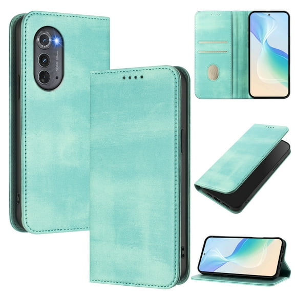 Case for FLOODKING Motorola Edge 2022 RFID Blocking Magnetic with Stand