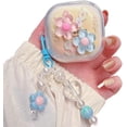 thumbnail image 1 of Case for Galaxy Buds FE/2 Pro/Pro/Live/Bud 2,Clear Flower Butterfly Earphones Full Cover,Earbuds Accessory for Boys Girls (C), 1 of 8
